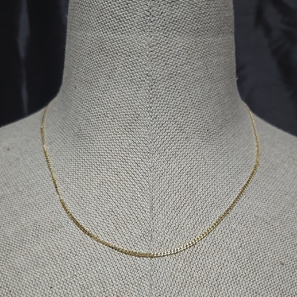 18k Gold Over SS925 Cuban Link Necklace - Picture 3 of 8